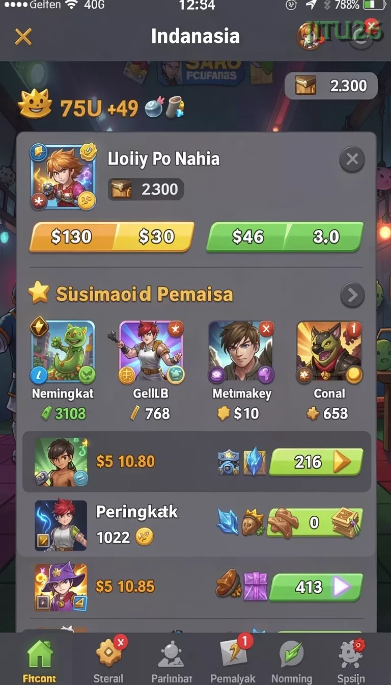Cuplikan layar RP6677 — pengaturan akun